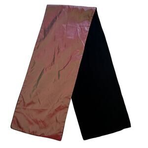 Emilie Holland Paris 2-Sided Scarf Velvet & Iridescent Taffeta Rectangle Luxe